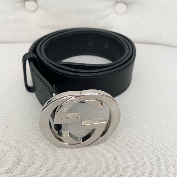 Gucci Interlocking G black leather belt size 95/38 - Picture 17 of 17